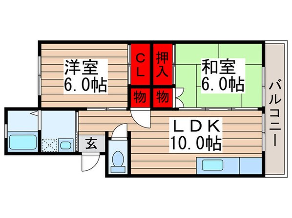 小松コーポⅠの物件間取画像